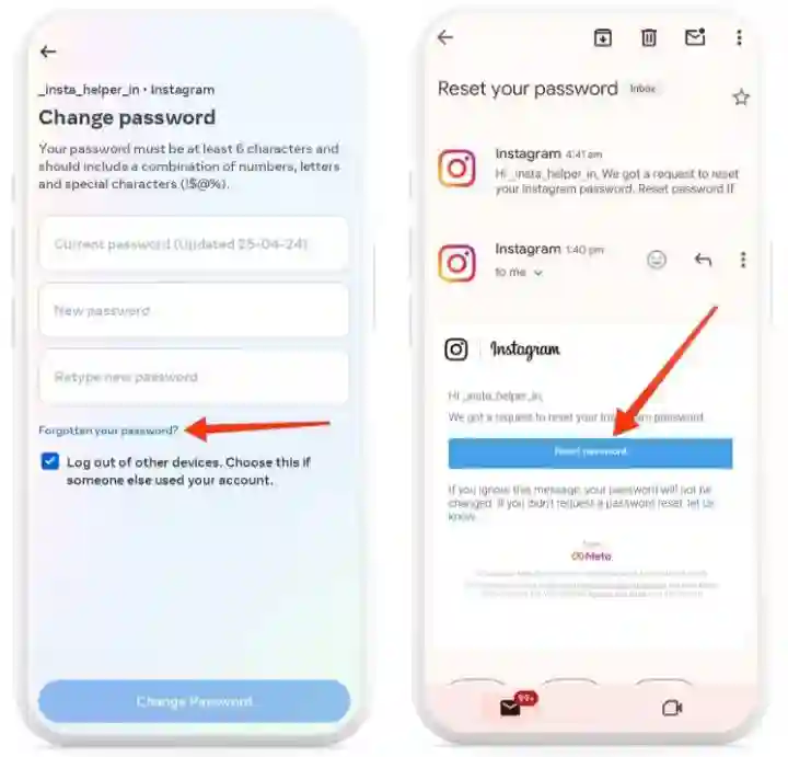 img 4 - इंस्टाग्राम का पासवर्ड Reset करे