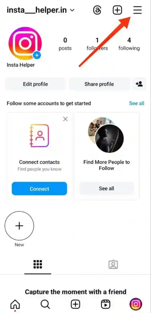 Step 2 - instagram account private kaise kare