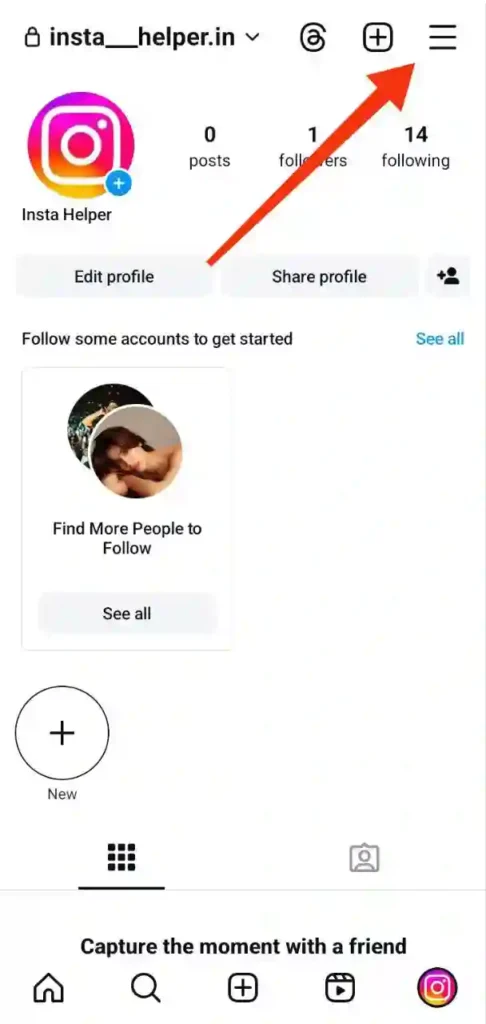 step 2- Instagram par block list kaise dekhe