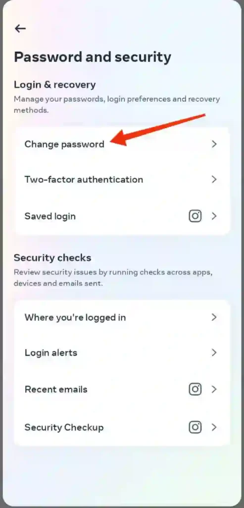 step 5 - instagram password change kaise kare