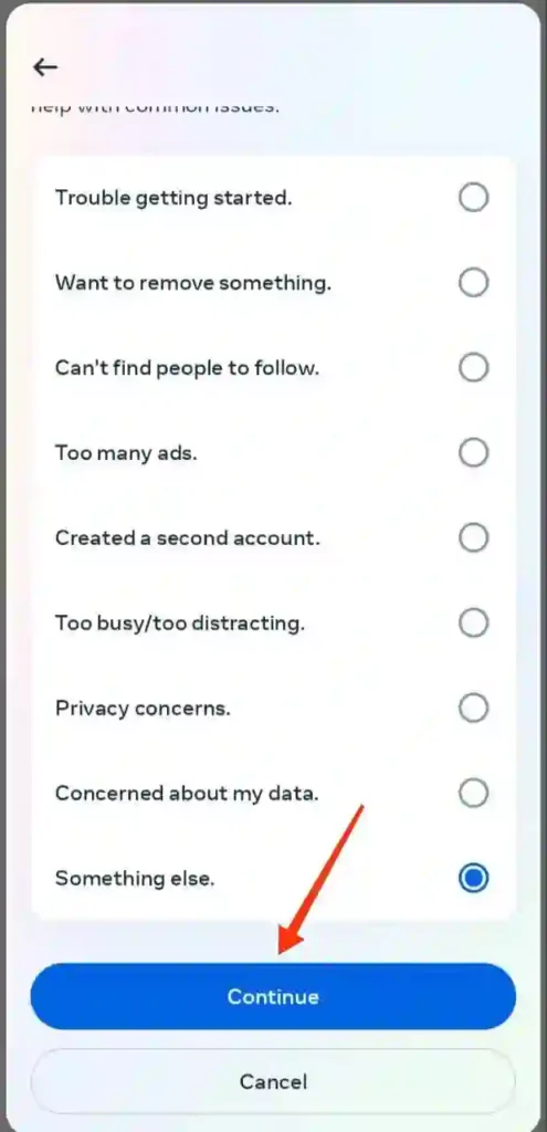 step 9 - instagram account delete kaise kare