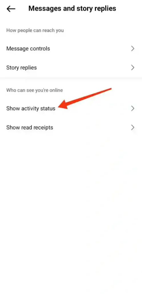 step 4 - instagram par active off kaise kare